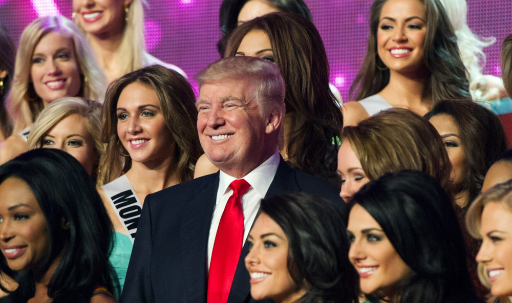 Трамп на кокнкурсе "Мисс Вселенная"